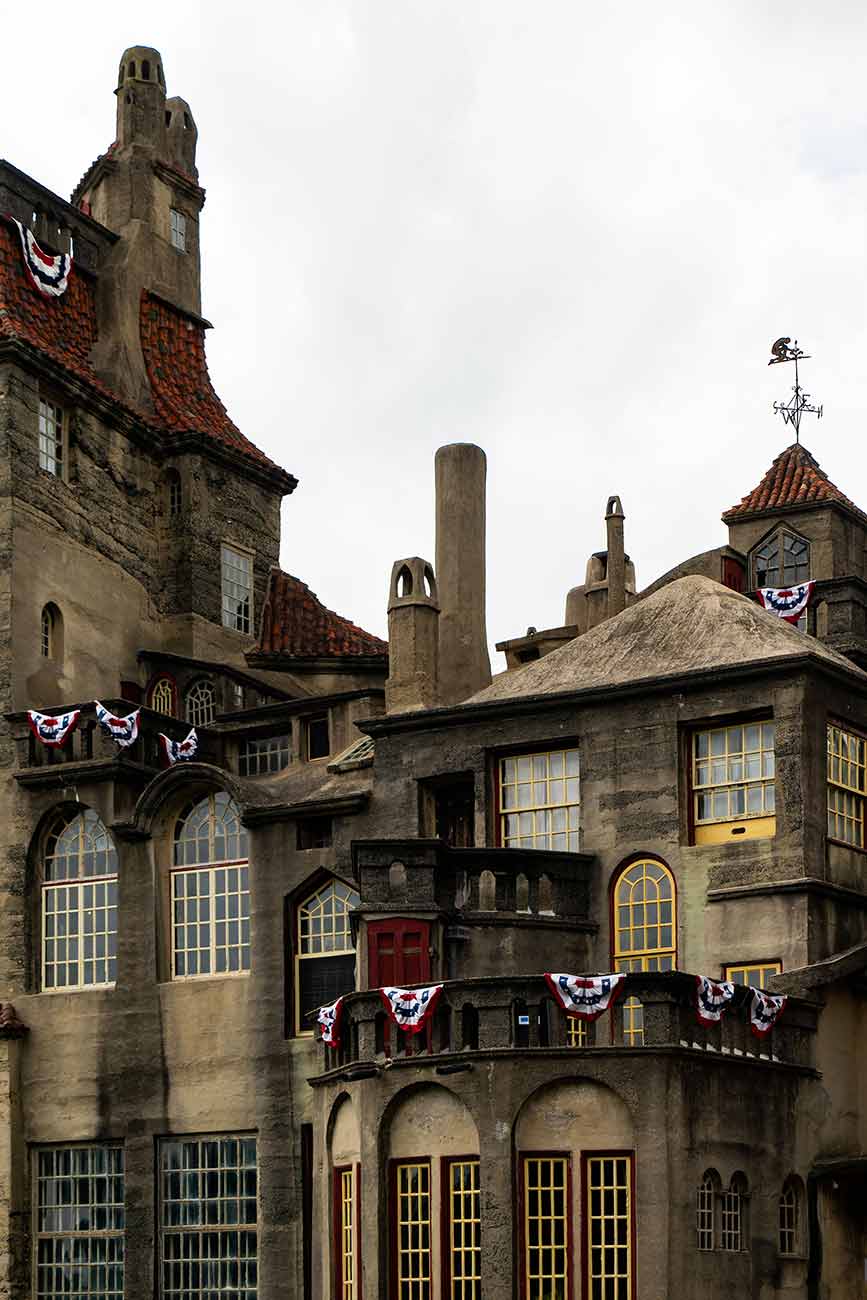 Exterior view of Fonthill Castle, Doylestown, PA