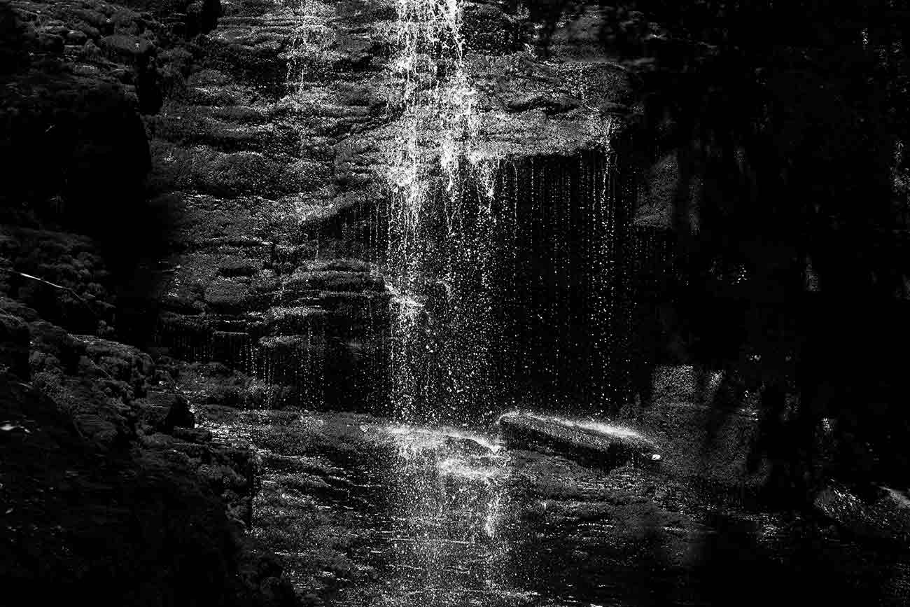 Close up of Bridal Veil Falls in the Delaware Water Gap National Recreation Area