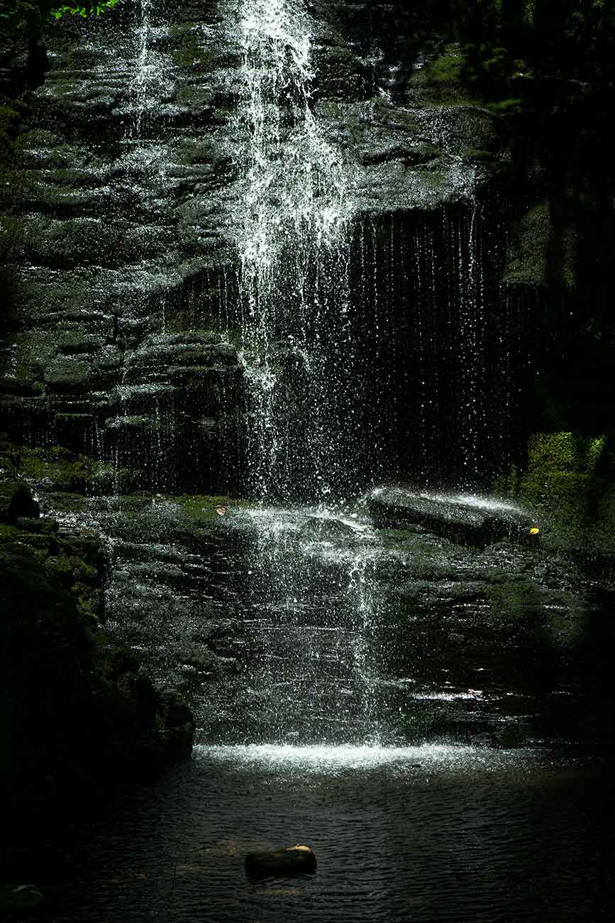 Bridal Veil Falls waterfall in the Delaware Water Gap National Recreation Area