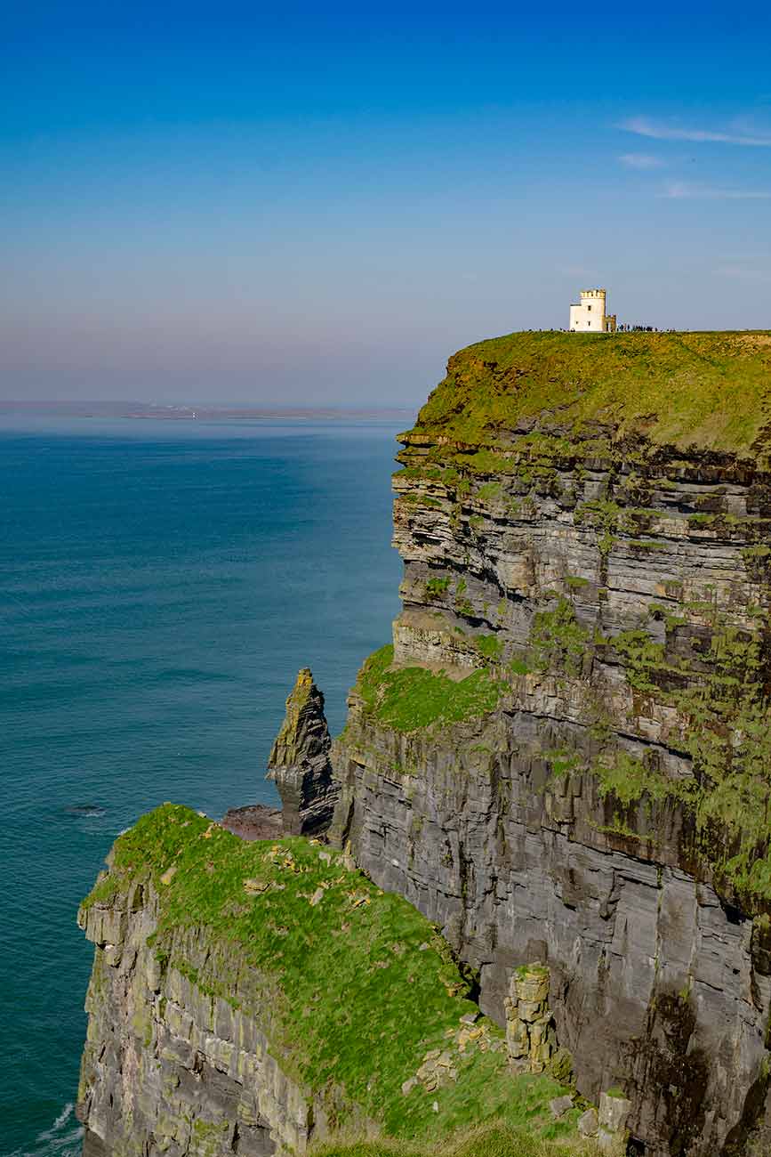 Cliffs of Moher overlooking the Atlantic Ocean